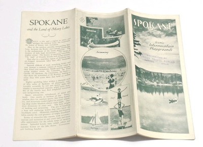 Spokane Washington Pictorial Conoco Travel Bureau Booklet Brochure Early 1900's