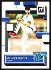 Spencer Strider 2022 Donruss #76 Holo Rated Rookie RC Atlanta Braves No.76