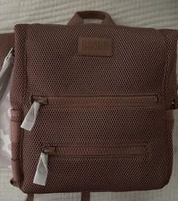 Dagne Dover Indi Diaper Backpack Warm Dust Air Mesh Large Brand New !