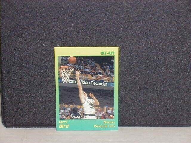 Larry Bird Boston Celtics 1990 Star Career Stats Green Yellow #5 Oddball
