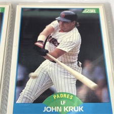 Score 1989 John Kruk #148 San Diego Padres Baseball Card