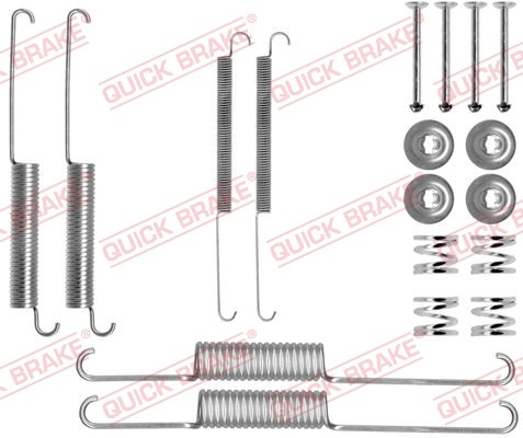 QUICK BRAKE 105-0758 Accessory Kit, brake shoes for ISUZU,OPEL,VAUXHALL - Picture 3 of 3