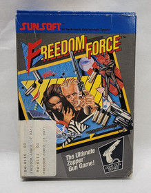 Freedom Force - Nintendo NES - Complete w/ Game, Manual, Styrofoam & Box