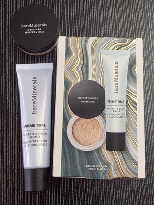 bareMinerals Prime & Set Duo Complexion Heroes Primer & Powder 2025 Holiday Set