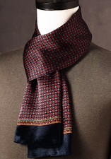 100 Silk men women Scarf neckerchief Wrap long dot wine red black soft MY116-29