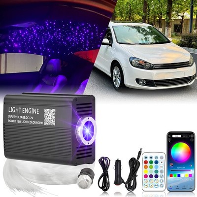 16W RGBW LED Fiber Optic Star Deckenleuchten Kit 2m Glasfaser für Zuhause/Auto