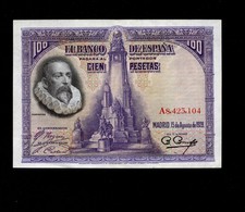 Spain -100 Peseta Note - 1928 - P76 - UNC