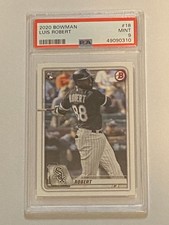 Luis Robert 2020 Bowman Rookie Card GRADED PSA 9, White Sox