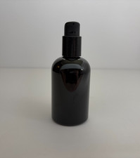 Empty Black Plastic Lotion Pump Bottle - Refillable Unbranded Cosmetic Dispenser