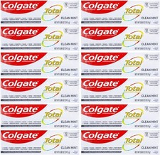 Colgate Total Toothpaste, Clean Mint, Travel Size 0.88 oz - Pack of 12 1.42 per gallon