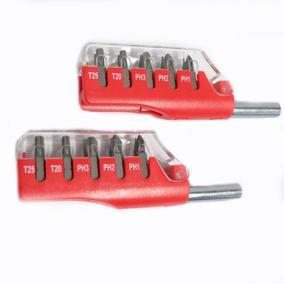 Ergonomic Grip Screwdriver w/ Magnetic Tips Set of 2