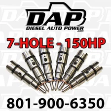 DAP + 150HP Performance Injectors 150 For Dodge RAM Diesel Cummins 24v 1998-2002