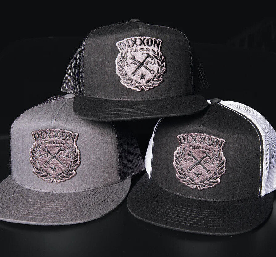 NWT Dixxon Flannel Sketchy Flat Bill Trucker Snapback Hat
