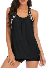 Sz 2XL Tankini Bathing Suits 2 Piece with Shorts