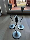 Vintage Partylite Metal Tulip Flower Candle Holders Retired Spring Collection