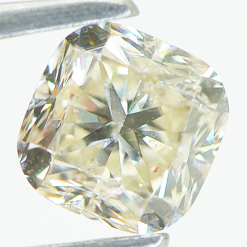 Diamond Solitaire Engagement Ring Cushion Shape H SI1 14K Yellow Gold 1.75 Carat - Picture 4 of 4