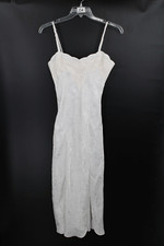 Victoria  s Secret Ivory Lace Beaded GOLD Label Gown bridal S