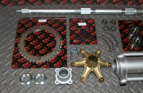 New Vito's +2" Banshee Rear Setup Axle Carrier Rotor + Hubs + Sprocket 40 Tooth - Picture 3 of 7