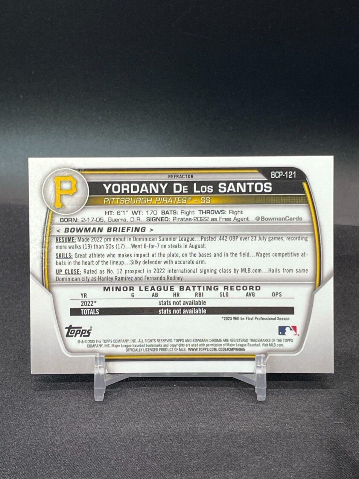 2023 Bowman Chrome LUNAR GLOW REFRACTOR (BCP-1 to BCP-150) - *You Pick the Card* - Picture 90 of 152