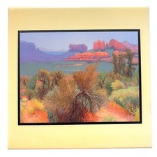VTG Mary Silverwood High Desert ARTtile Wall Hanging Ceramic Art Southwest 8 in
