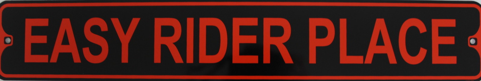 Metal Street Sign Easy Rider Place Harley Davidson Biker Cave Bar Decor ...