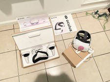 Meta Oculus Quest 2 128gb Vr Headset - White Bundle Lot With The Elite Strap