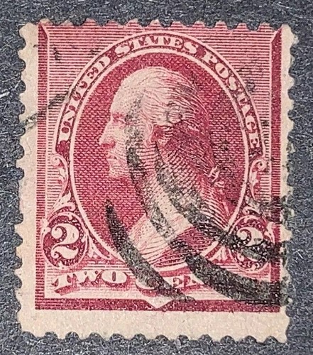Travelstamps: US Stamp Scott #219D 1890 George Washington 2c Used NG - Picture 3 of 7