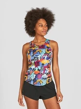 Janji Womens Helio Tech Tank Top in Mt Merapi Multicolor