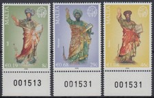 Malta 2008 ** Mi.1569/71 Year of the Holy Apostle Paul Missionary Sculpture [sr3793]