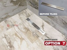 Image of Wet Room Shower Tray Kit With Linear Drain Options (Waste/Trap Included)