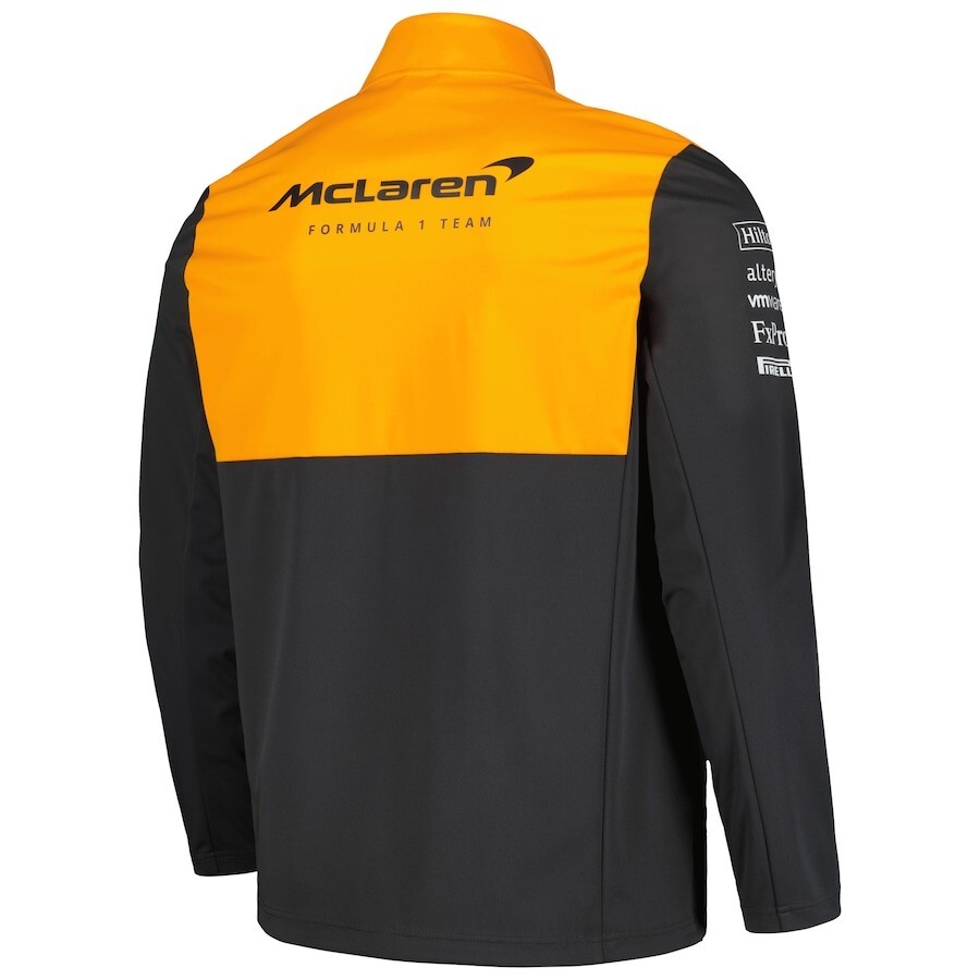 McLaren F1 2024 ハーフジップジャケット Men's Orange McLaren F1 Team 2024 Softshell Full-Zip Jacket