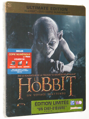 HOBBIT: AN UNEXPECTED JOURNEY Blu-ray 3-Disc Ultimate Edition Steelbook Gollum