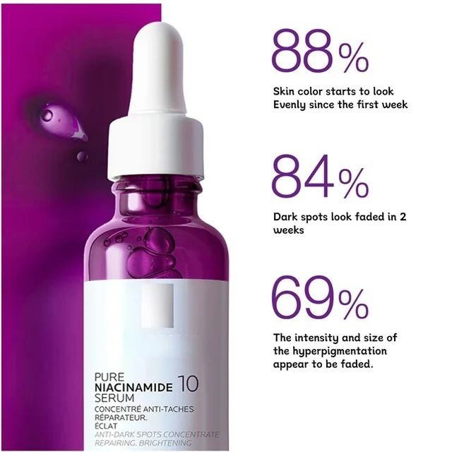 Sérum Pur Niacinamide 10% - Anti-rides Raffermissant 30 Ml - Sans Alcool Ni Parfum - 1/2/3 Lots