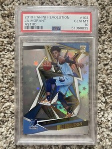 2019 panini revolution ja morant rookie astro 102 psa 10