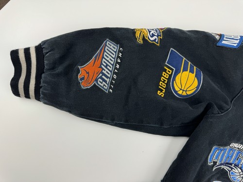 Vintage Jeff Hamilton NBA Patch Jacket Youth Size L (9-10) Preowned - Picture 13 of 23