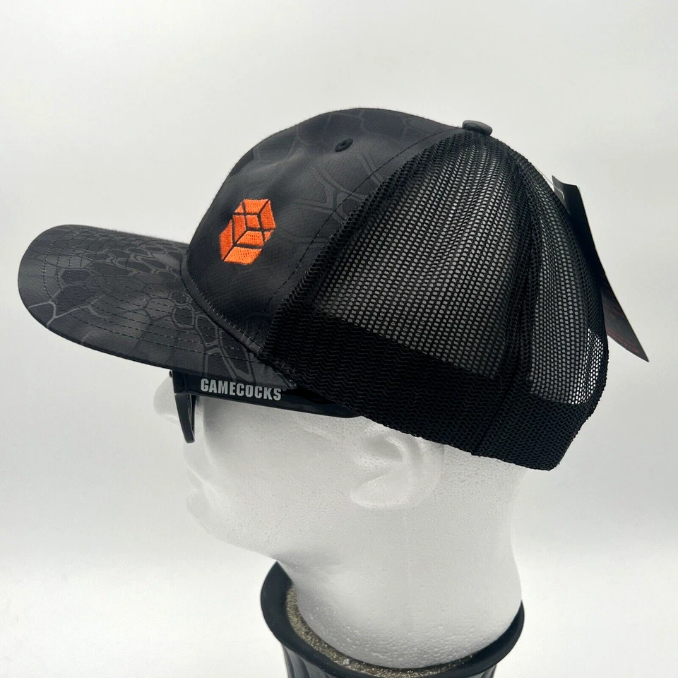 Kryptek Tactical Camo Trucker Hat Typhon Black Richardson Style 112P Cap - Image 3 of 4