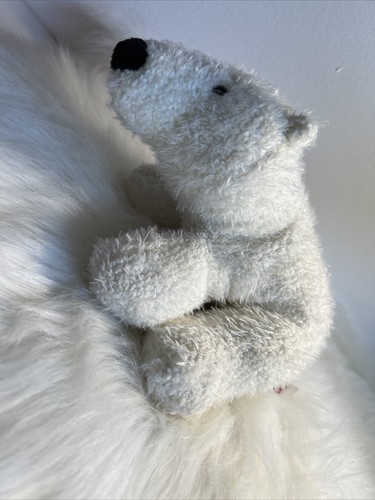 Webkinz Polar Bear HM116 No Code Retired Stained Plush Stuffed Animal GANZ 9” - Picture 3 of 15