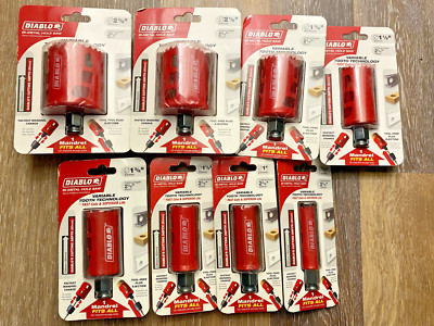 Diablo / Freud Bi-Metal Hole Saws (All Sizes) Quick Change Mandrels 