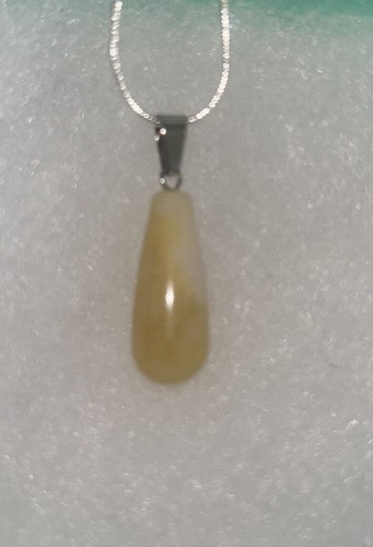 Natural Citrine drop with 24” Sterling Silver necklace - Picture 5 of 5