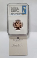 The QEII Platinum Jubilee 2022 Gold Proof Sovereign Coin PF70 First of Day Issue