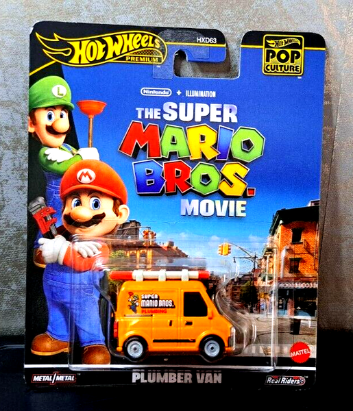Mattel Hot Wheels Premium Pop Culture Plumber Van Super Mario(Hxd63) - Neu & Ovp-image