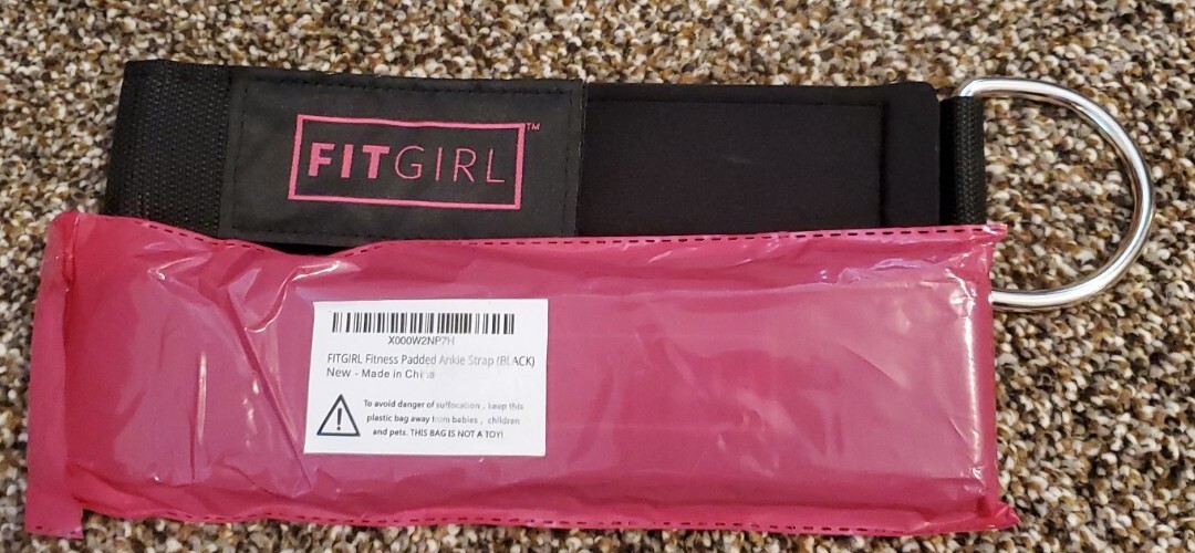 2 FITGIRL Ankle Straps for Cable Machines and Resistance Bands, Work Out Cuff