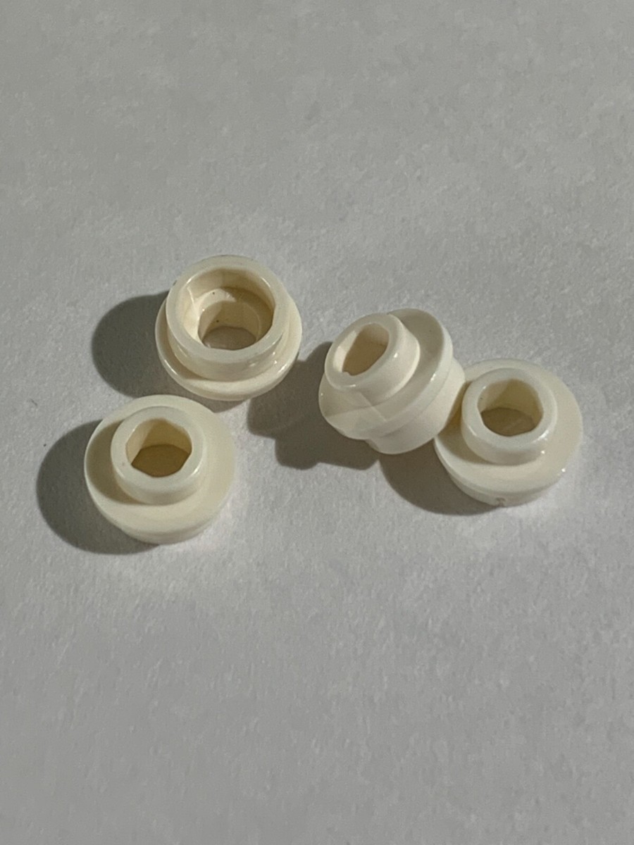 あかばれ LEGO Parts 85861 (4pcs) Plate, Brick, Round 1 x 1 with Open Stud