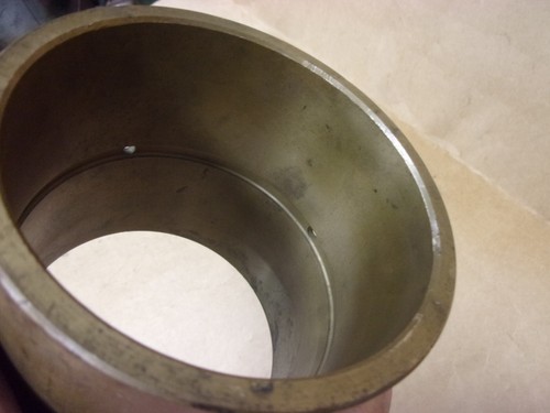 Bronze Brass Machine Shaft Bushing Bearing Sleave 4-3/8" OD 3-7/8" ID 4.19" W US - Picture 5 of 8