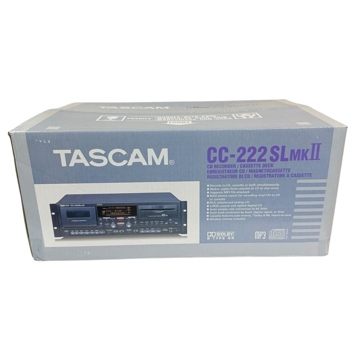 【美品】TASCAM CC-222SLMKII CC-222SLMKII | CD Recorder / Cassette Combination Deck