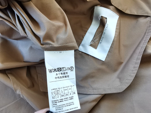 RRP €1380✨MAX MARA Anti-drip taffeta trench coat Usa2_ Gb4_ It36_ Fr34_De32 - Picture 23 of 23