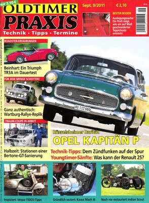OP1109 + VESPA 150GS + KAWASAKI Mach III + INDIAN Scout + Oldtimer Praxis 9/2011