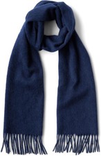 Club Room Navy Blue 100% Cashmere Wool Scarf MSRP $120 NEW