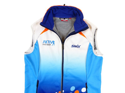 WOMENS SWIX NORWAY CROSS COUNTRY FULL ZIP GILET VEST SKI AKTIV MOT KREFT SIZE:M