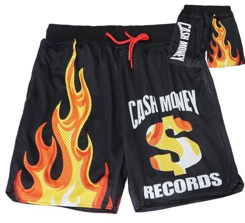New RSHRT-216 Headgear Classics Cash Money Records Basketball Short Size 2Xlarge - 第 1/3 張圖片